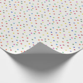 Konfetti-Geburtstagsfeier starten Geschenkpapier (Ecke)