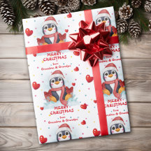 Konfetti Herz Pinguin Enkelkinder Weihnachten