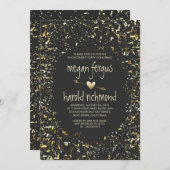 Konfetti-Konfetti Einladung (Vorne/Hinten)