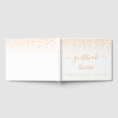 Konfetti-Konfetti-Monogramm-Graduierungsparty Gästebuch (Voll)