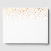 Konfetti-Konfetti-Monogramm-Graduierungsparty Gästebuch (Rückseite)