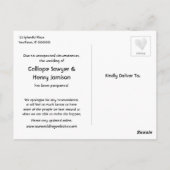 Konfetti Lila Änderung der Pläne für verspätete Ho Postkarte (Rückseite)