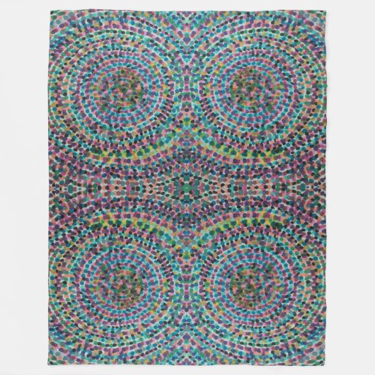 Konfetti-Mosaik-Flanelldecke Fleecedecke (Vorderseite)