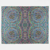 Konfetti-Mosaik-Flanelldecke Fleecedecke (Vorderseite (Horizontal))