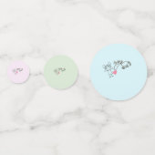 Konfetti, Pferdemotiv für Pony Party Konfetti (Rückseiten)