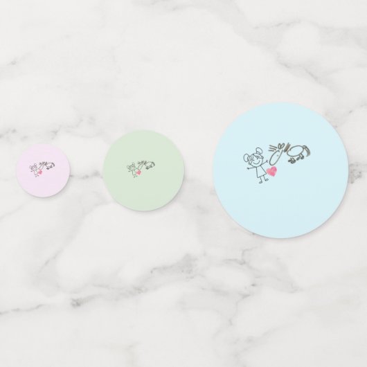 Konfetti, Pferdemotiv für Pony Party Konfetti (Rückseiten)