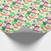 Konfetti-Punkte aus dem Mittelalter - Zitrusfarben Geschenkpapier (Ecke)