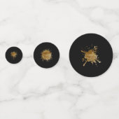 Konfetti Schwarz & Gold (Vorderseiten)