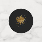 Konfetti Schwarz & Gold (Klein Vorderseite)
