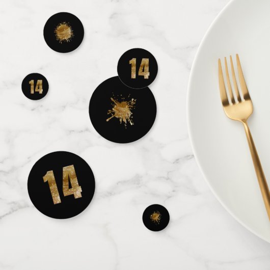 Konfetti Schwarz & Gold (Gruppe)