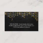 Konfetti | Sektglas Visitenkarte (Rückseite)