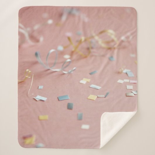 Konfetti Sherpadecke (Vorderseite)
