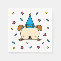 Konfetti Streusel Geburtstagsfeier Hund Illustrati