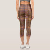 Konfetti-Wirbel-Marker-Kunst Capri Leggings (Rückseite)