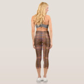 Konfetti-Wirbel-Marker-Kunst Capri Leggings (Rückseite)