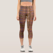 Konfetti-Wirbel-Marker-Kunst Capri Leggings (Vorderseite)