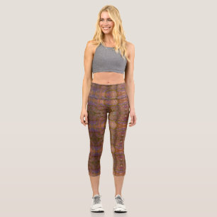 Konfetti-Wirbel-Marker-Kunst Capri Leggings