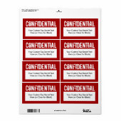 Konfidente Füllzeichen im Stil der weißen Briefmar (Vorne)