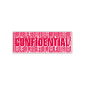 Konfidential Hide Address Blocker Red Permastempel (Design)