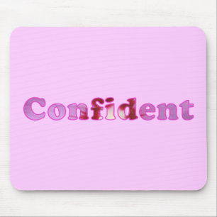 Konfidenzdruck mit rosa Blume Mousepads