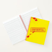 Konfidenzstempeldruckblatt für den Spritzer Notizblock (Innenseite)