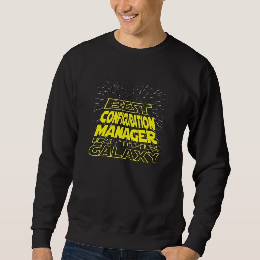 Konfigurationsmanager Coole Galaxy-Aufgabe Sweatshirt (Vorderseite)