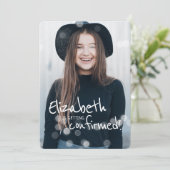 Konfirmation | Benutzerdefiniertes Foto mit Lampen Einladung (Stehend Vorderseite)