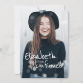 Konfirmation | Benutzerdefiniertes Foto mit Lampen Einladung (Vorderseite)