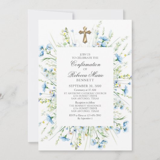 Konfirmation Einladung (Vorderseite)