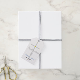 Konfirmation Geschenk für Jungen - Silbernes Kreuz Geschenkanhänger
