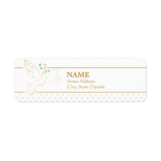 Konfirmation | Rücksendeadresse für Taufe (Vorne)