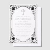 Konfirmation Vintage Elegant Religiös Transparent Pergament Einladungen (Versetzt)