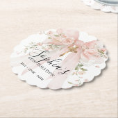 Konfirmations Mädchen Rosa Schleife Rosen Custom Untersetzer (angewinkelt)