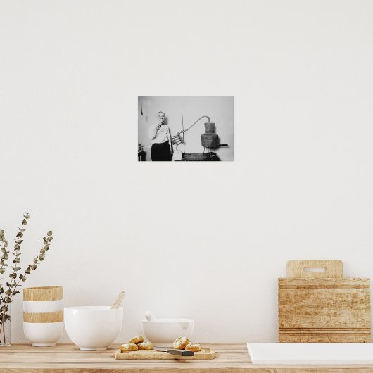 Konfiszierte Mondschine-Stillzeit - Sperrzeit Poster (Küche)