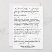 Konfiszierung des katholischen hl. Joseph-Gebets (Rückseite)