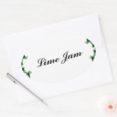 Konfitüre-Gelee-Aufkleber und Etiketten Ovaler Aufkleber (Umschlag)