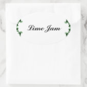 Konfitüre-Gelee-Aufkleber und Etiketten Ovaler Aufkleber (Tasche)