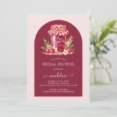 Konfitüre mit Liebe-Brautparty Einladung (Stehend Vorderseite)