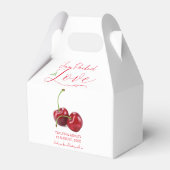 Konfitüre mit Liebe Cherry Fruit Wedding Geschenkschachtel (Rückseite)