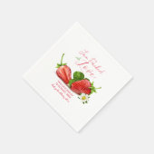 Konfitüre mit Liebe Erdbeeren Obst verpackt | Hoch Serviette (Ecke)
