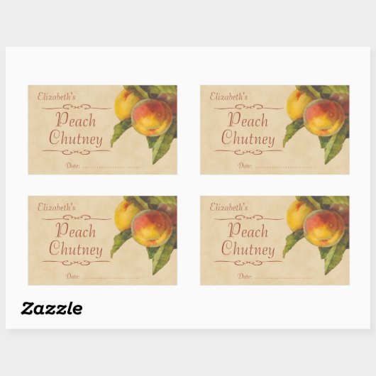 Konfitüre oder Konservierung Rechteckiger Aufkleber (Blatt)