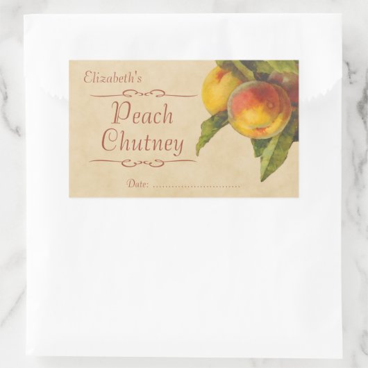 Konfitüre oder Konservierung Rechteckiger Aufkleber (Tasche)