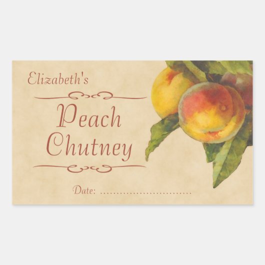 Konfitüre oder Konservierung Rechteckiger Aufkleber (Vorderseite)