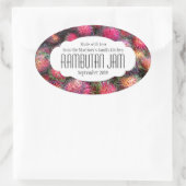 Konfitüre Rambutan oder Aufkleber auf dem Etikett (Tasche)