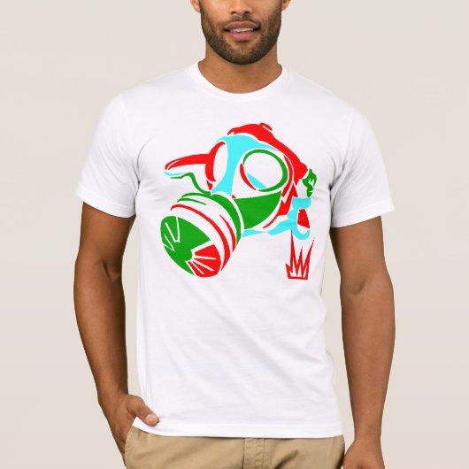 Konflict Gasmaske T-Shirt (Vorderseite)