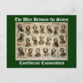 Konföderale Befehlshaber Postkarte (Vorderseite)