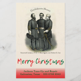 Konföderale Generäle Weihnachten Flyer