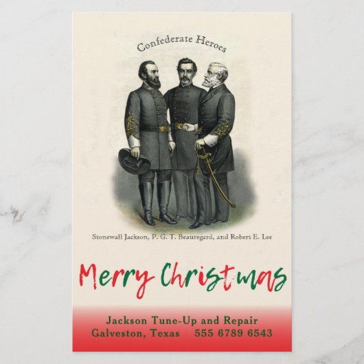 Konföderale Generäle Weihnachten Flyer (Vorne)