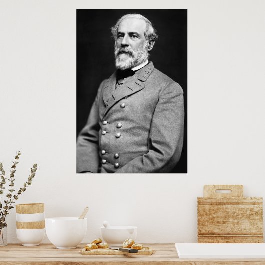 Konföderaler General Robert E. Lee Portrait Poster (Küche)