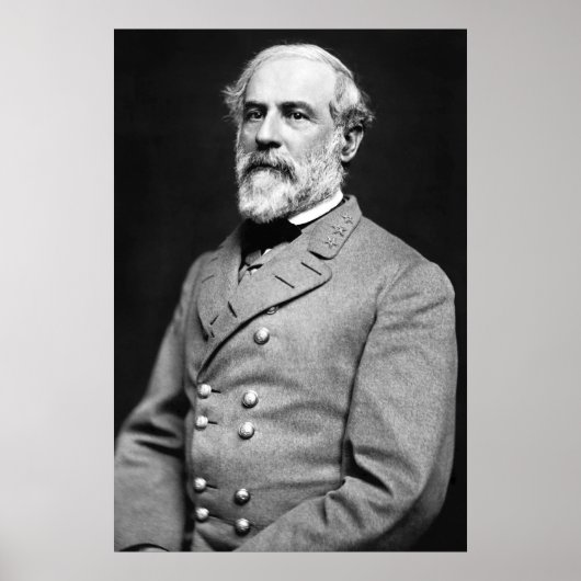 Konföderaler General Robert E. Lee Portrait Poster (Vorne)